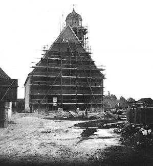 Johanniskirche Bechhofen Ende der Bauphase