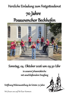 Jubiläum des Posaunenchors